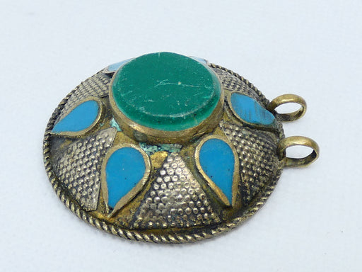 Afghan Kuchi Necklace Pendant, Handmade and Traditional - Rugs Direct