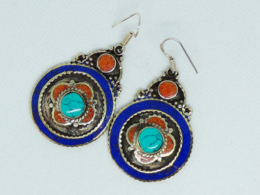 Nepalese Earring, Handmade and Traditional - Rugs Direct