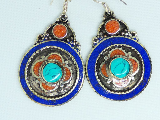 Nepalese Earring, Handmade and Traditional - Rugs Direct