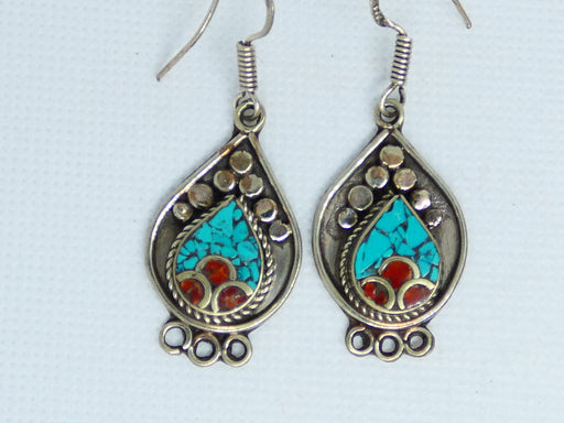 Nepalese Earring, Handmade and Traditional - Rugs Direct