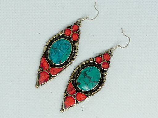 Nepalese Earring, Handmade and Traditional - Rugs Direct