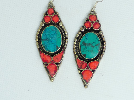 Nepalese Earring, Handmade and Traditional - Rugs Direct