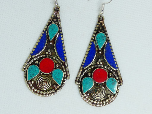 Nepalese Earring, Handmade and Traditional - Rugs Direct