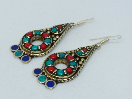 Nepalese Earring, Handmade and Traditional - Rugs Direct