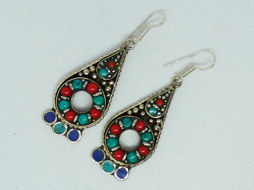 Nepalese Earring, Handmade and Traditional - Rugs Direct