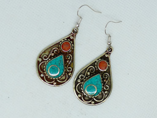 Nepalese Earring, Handmade and Traditional - Rugs Direct