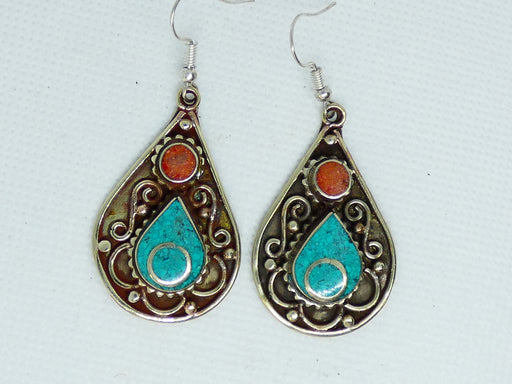 Nepalese Earring, Handmade and Traditional - Rugs Direct