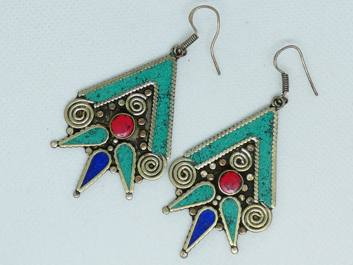 Nepalese Earring, Handmade and Traditional - Rugs Direct