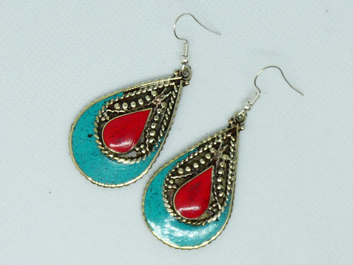 Nepalese Earring, Handmade and Traditional - Rugs Direct