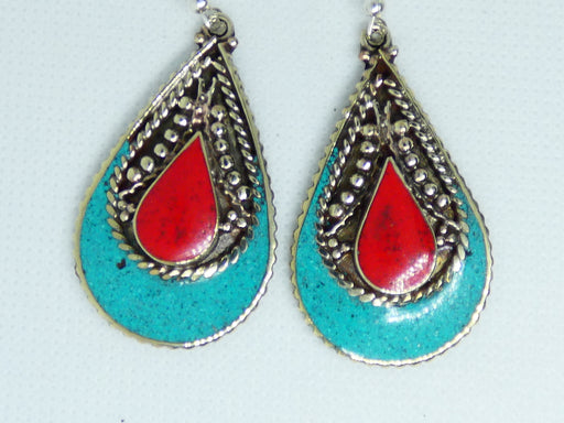 Nepalese Earring, Handmade and Traditional - Rugs Direct