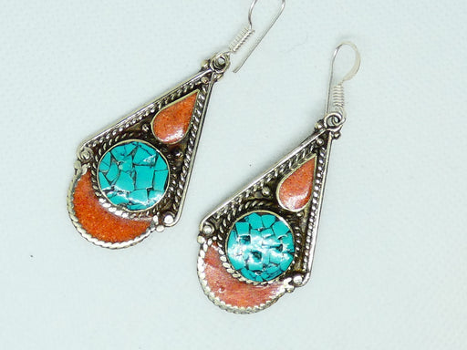 Nepalese Earring, Handmade and Traditional - Rugs Direct