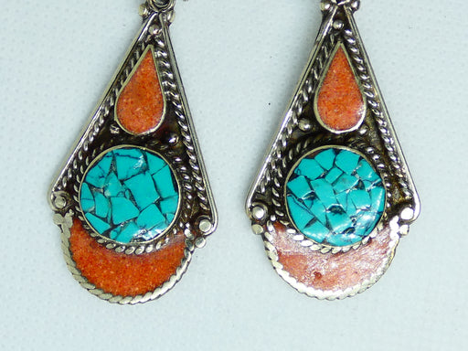 Nepalese Earring, Handmade and Traditional - Rugs Direct