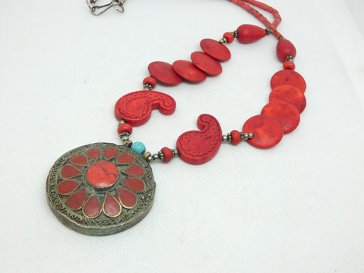 Afghan single layer seed beads Necklace, Handmade and Traditional - Rugs Direct