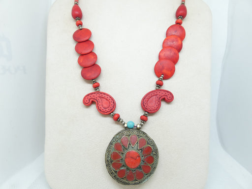 Afghan single layer seed beads Necklace, Handmade and Traditional - Rugs Direct