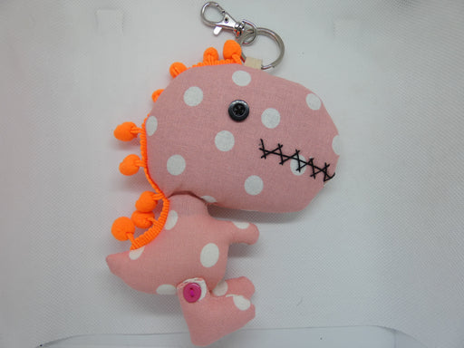 Fabric Dinosaur Doll Toy Keyring with Reusable Folding Shopping Bag - Rugs Direct