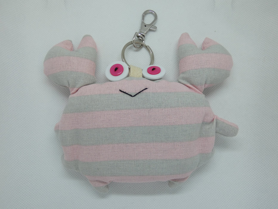 Fabric Crab Doll Toy Keyring with Reusable Folding Shopping Bag - Rugs Direct