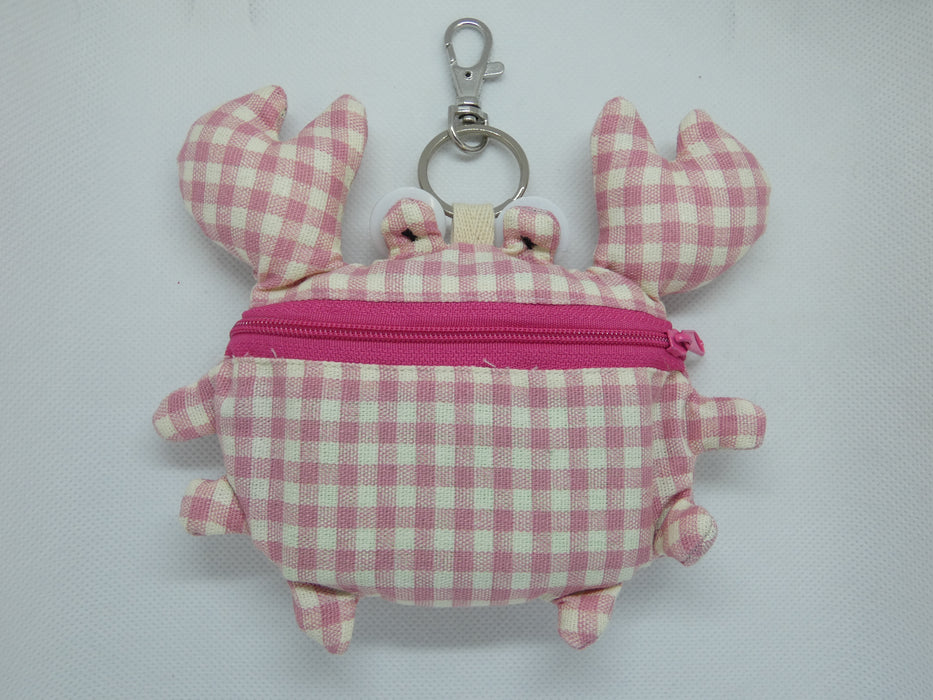 Fabric Crab Doll Toy Keyring with Reusable Folding Shopping Bag - Rugs Direct