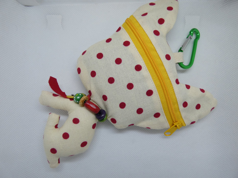 Fabric Dog Doll Toy Keyring with Reusable Folding Shopping Bag - Rugs Direct