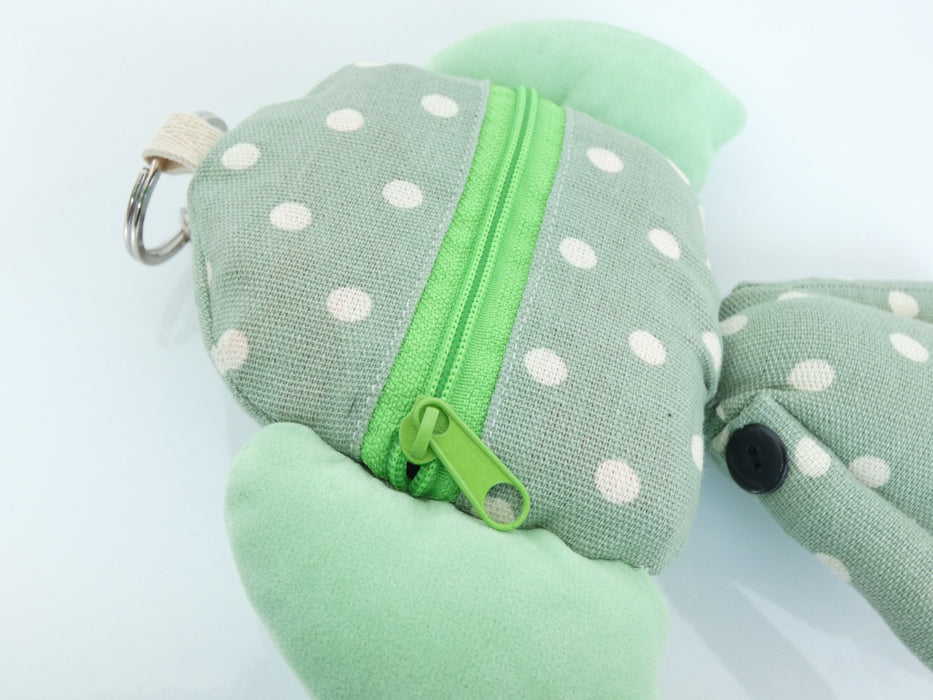 Fabric Elephant Doll Toy Keyring with Reusable Folding Shopping Bag - Rugs Direct