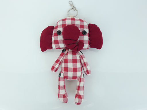 Fabric Elephant Doll Toy Keyring with Reusable Folding Shopping Bag - Rugs Direct