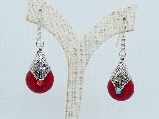 Afghan Earring, Handmade and Traditional - Rugs Direct