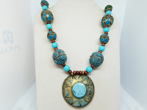 Afghan single layer seed beads Necklace, Handmade and Traditional - Rugs Direct