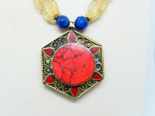 Afghan multilayer seed beads Necklace, Handmade and Traditional - Rugs Direct