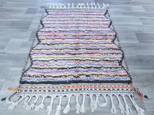 Beni Ourain, Multi Colour Moroccan Rug Size: 156 x 115cm - Rugs Direct