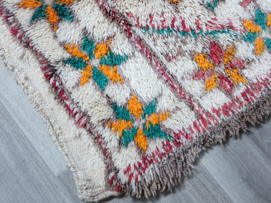 Vintage Beni Ourain Moroccan Berber Handmade Rug Size: 354 x 186cm - Rugs Direct
