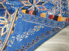 Vintage Berber Moroccan Rug with Tribal Style, Blue Indigo Beni Mguild Size: 400 x 183cm - Rugs Direct