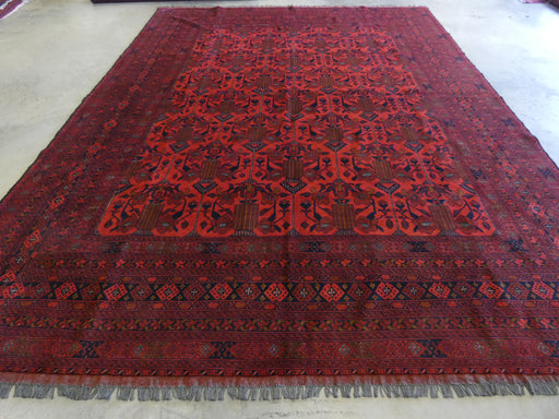 Afghan Hand Knotted Khal Mohammadi Rug Size: 302 x 394cm - Rugs Direct