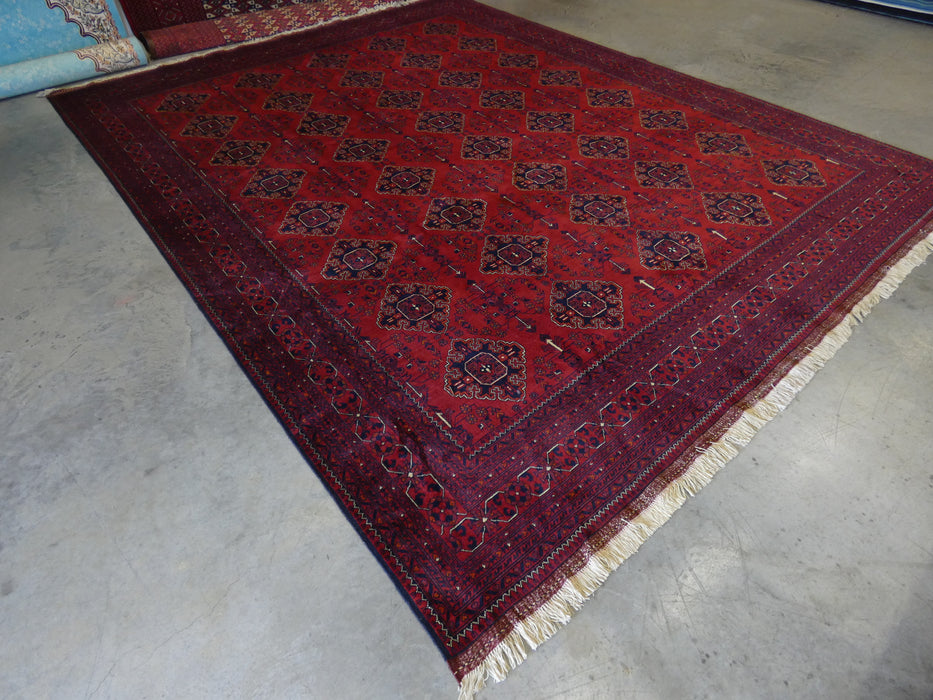 Afghan Hand Knotted Khal Mohammadi Rug Size: 303 x 382cm - Rugs Direct
