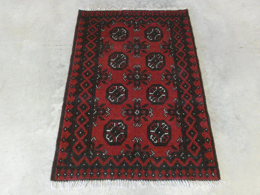 Afghan Hand Knotted Turkman Rug Size: 78 x 112cm - Rugs Direct
