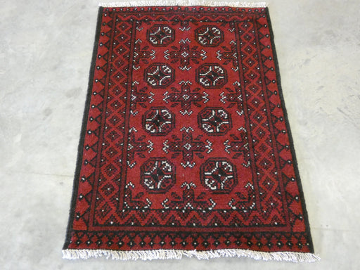 Afghan Hand Knotted Turkman Rug Size: 78 x 110cm - Rugs Direct