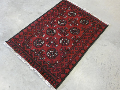 Afghan Hand Knotted Turkman Rug Size: 78 x 110cm - Rugs Direct