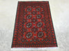 Afghan Hand Knotted Turkman Rug Size: 77 x 112cm - Rugs Direct