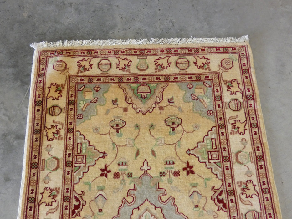 Afghan Hand Knotted Roshnai Merino Wool Rug Size: 79cm x 123cm - Rugs Direct