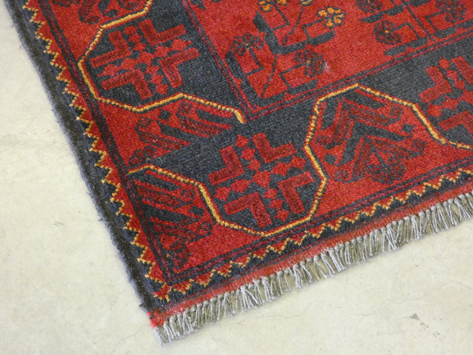 Afghan Hand Knotted Khal Mohammadi Rug Size: 83x126 cm - Rugs Direct