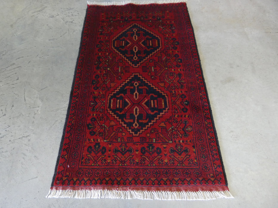 Afghan Hand Knotted Khal Mohammadi Rug Size: 78x129 cm - Rugs Direct