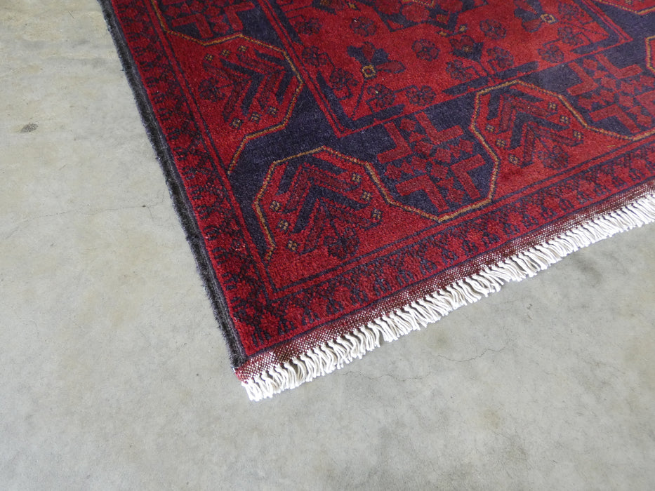 Afghan Hand Knotted Khal Mohammadi Rug Size: 81x124 cm - Rugs Direct