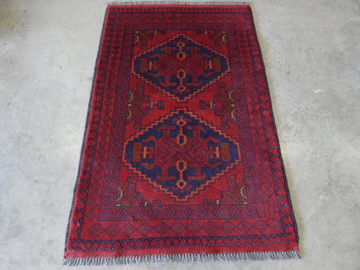 Afghan Hand Knotted Khal Mohammadi Rug Size: 81x123 cm - Rugs Direct