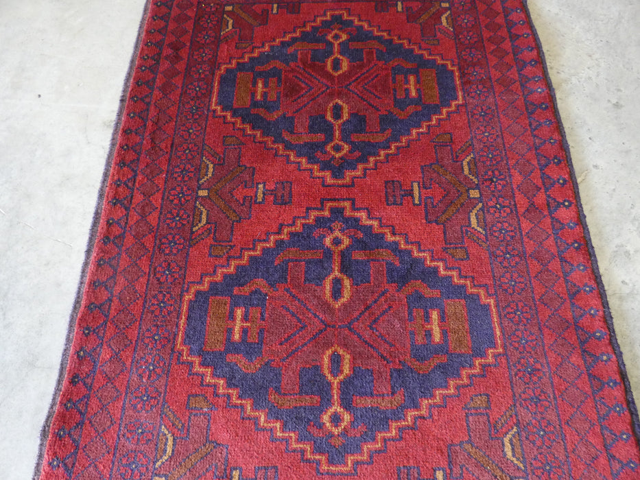Afghan Hand Knotted Khal Mohammadi Rug Size: 81x123 cm - Rugs Direct