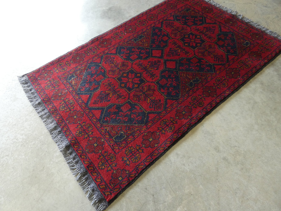 Afghan Hand Knotted Khal Mohammadi Rug Size: 81x130 cm - Rugs Direct