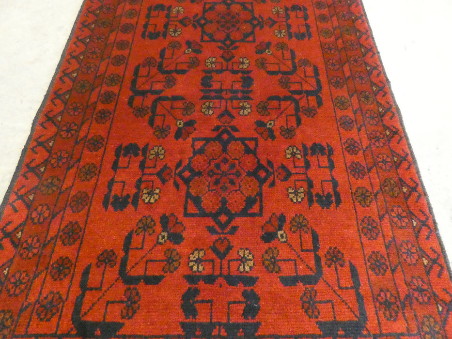 Afghan Hand Knotted Khal Mohammadi Rug Size: 79x123 cm - Rugs Direct