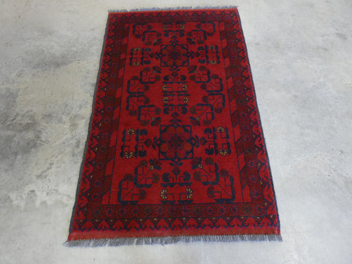 Afghan Hand Knotted Khal Mohammadi Rug Size: 80x127 cm - Rugs Direct