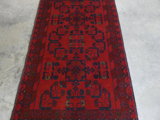 Afghan Hand Knotted Khal Mohammadi Rug Size: 80x127 cm - Rugs Direct