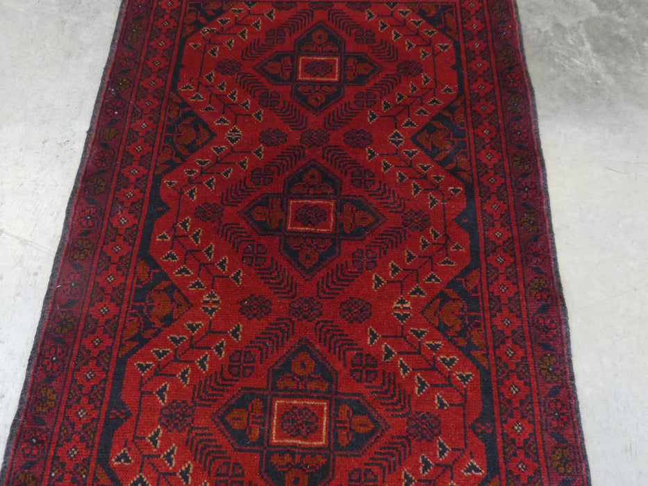 Afghan Hand Knotted Khal Mohammadi Rug Size: 80x123 cm - Rugs Direct