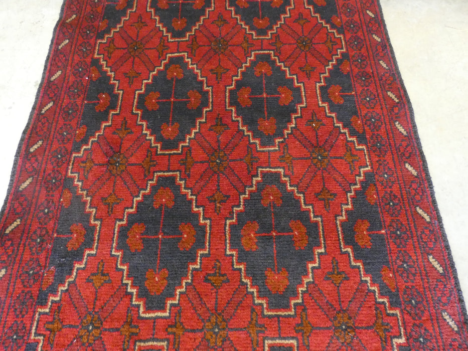 Afghan Hand Knotted Khal Mohammadi Rug Size: 76x119 cm - Rugs Direct