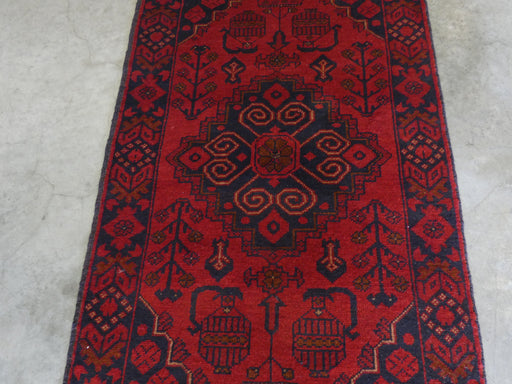 Afghan Hand Knotted Khal Mohammadi Rug Size: 77x126 cm - Rugs Direct