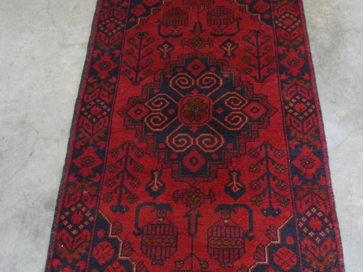 Afghan Hand Knotted Khal Mohammadi Rug Size: 77x126 cm - Rugs Direct